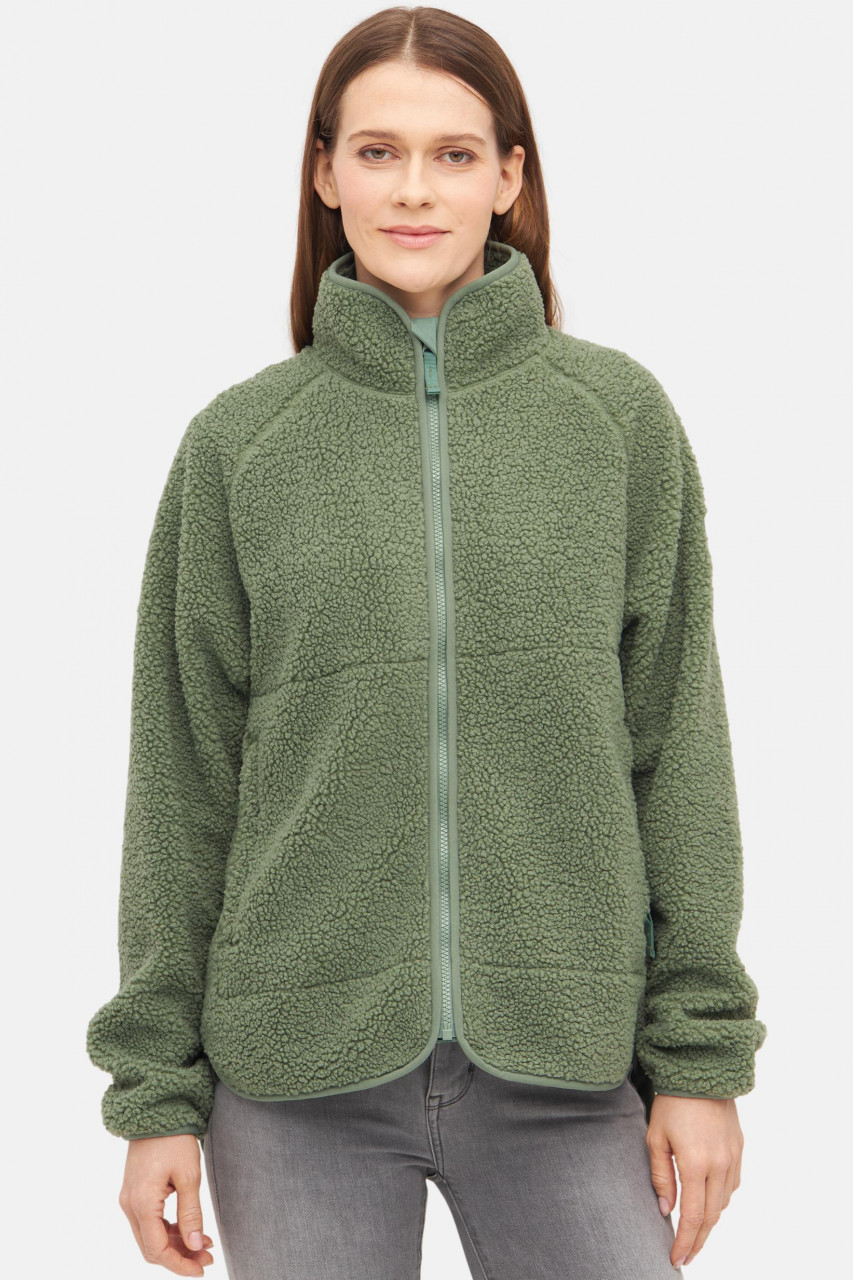Derbe Fleecejacke Kuschelby Damen Grün