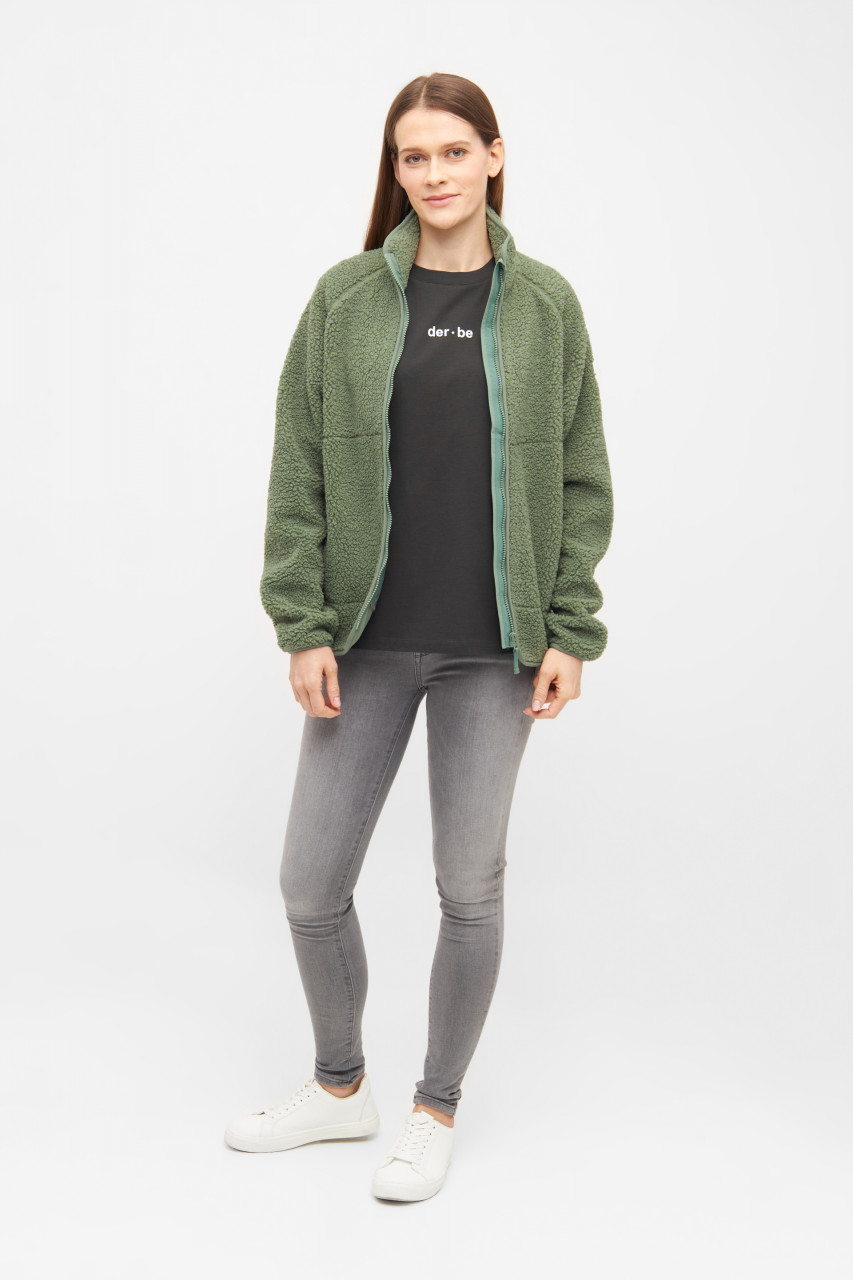 Derbe Fleecejacke Kuschelby Damen Grün