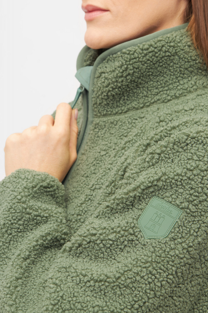 Derbe Fleecejacke Kuschelby Damen Grün