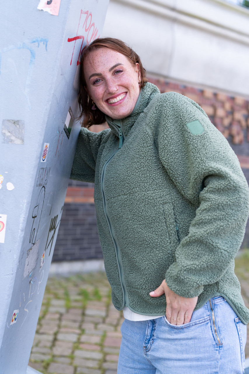 Derbe Fleecejacke Kuschelby Damen Grün
