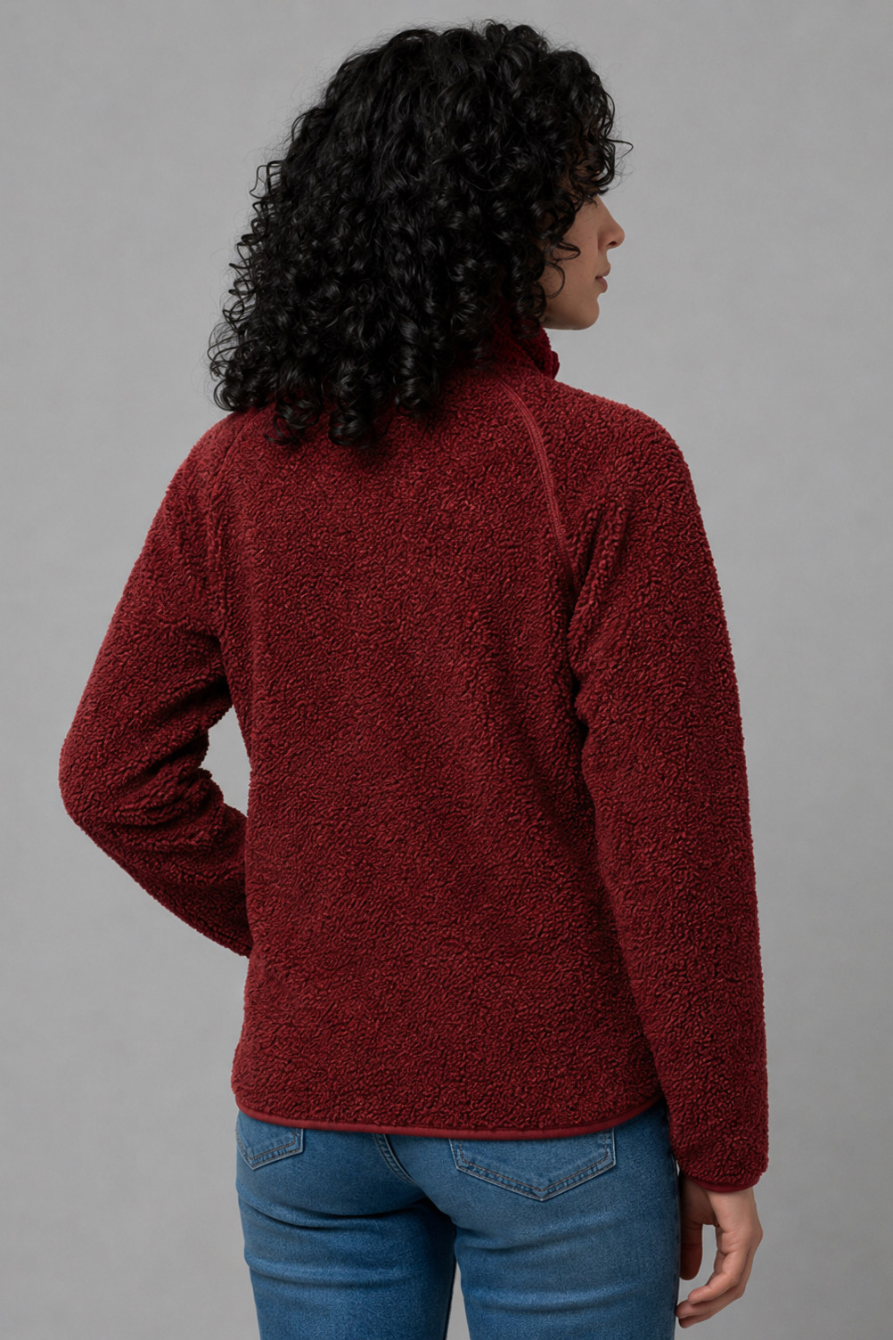 Derbe Damen Fleecejacke Kuschelby Rot Teddy