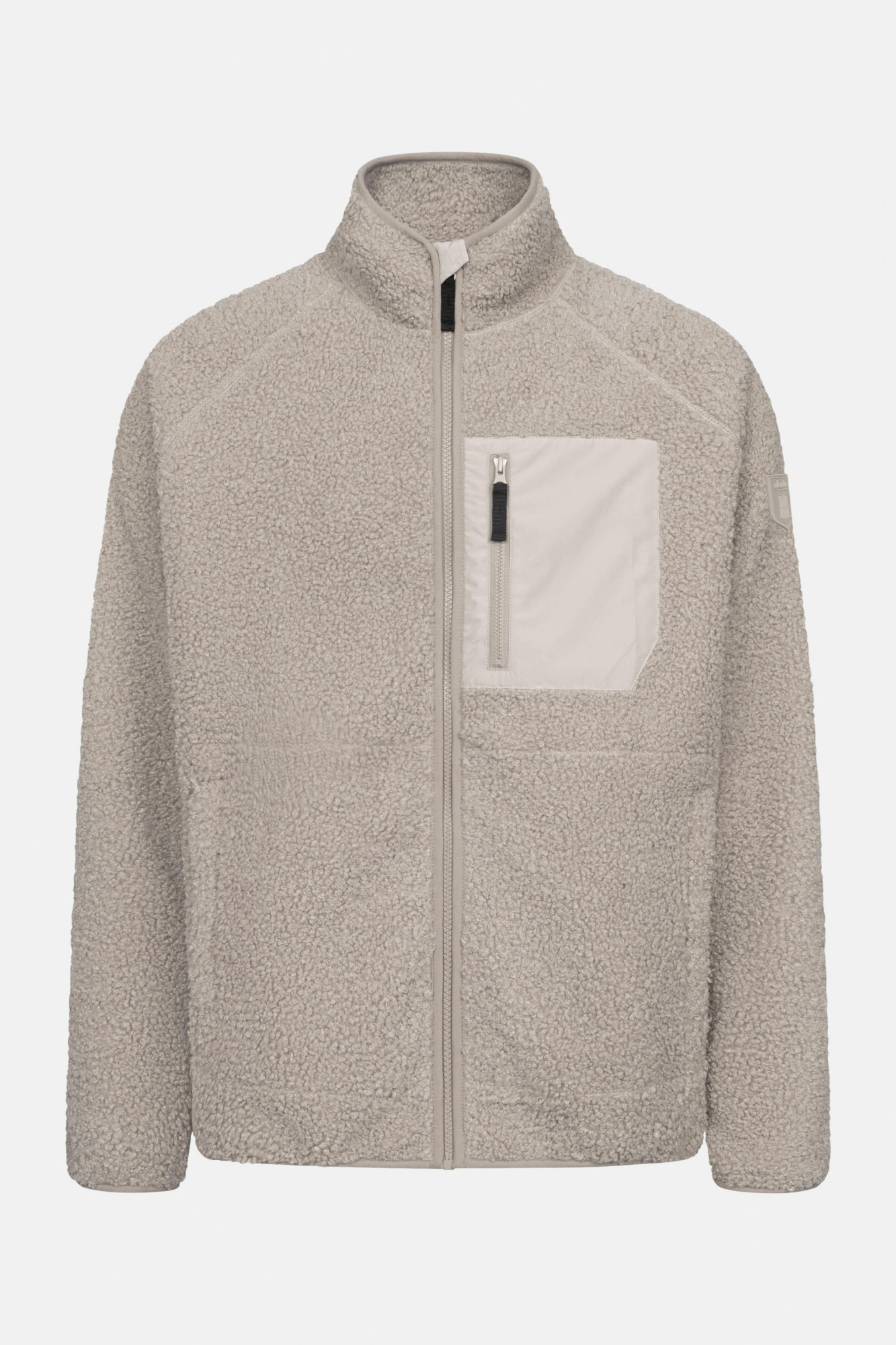 Derbe Herren Fleecejacke Kuschelby Pocket Beige Teddy