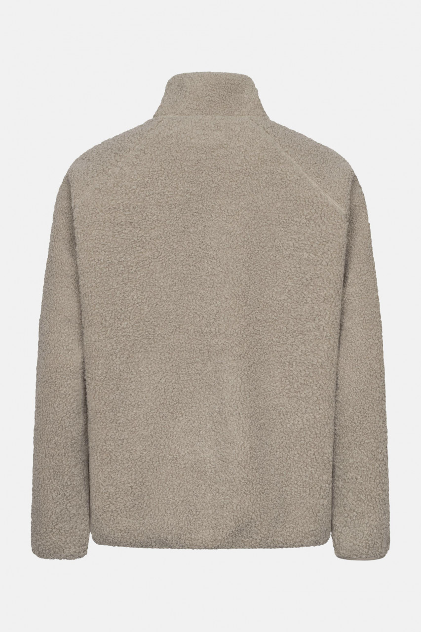 Derbe Herren Fleecejacke Kuschelby Pocket Beige Teddy