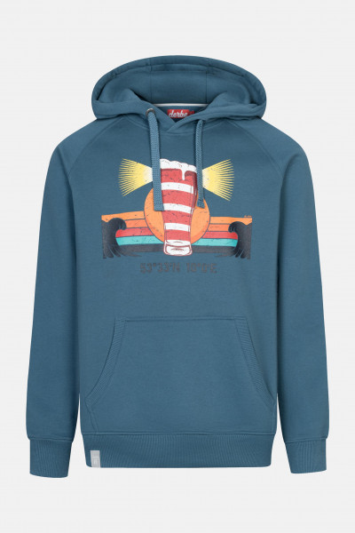 Derbe Leuchtbier Herren Hoodie Kapuzenpullover Blau Orion Blue Nachhaltig Derbe Leuchtbier Herren Hoodie Kapuzenpullover Blau Orion Blue Nachhaltig