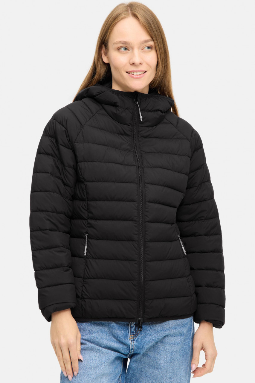 Derbe Damen Steppjacke Lightby Schwarz Übergangsjacke