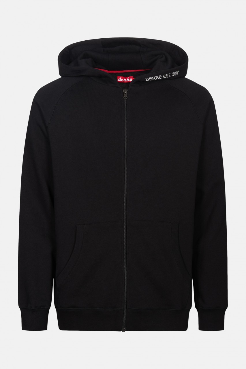 Derbe Loadsman Zip Herren Sweatjacke Schwarz