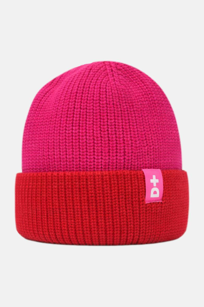 Derbe Strickmütze Lülü Pink Rot GOTS Organic