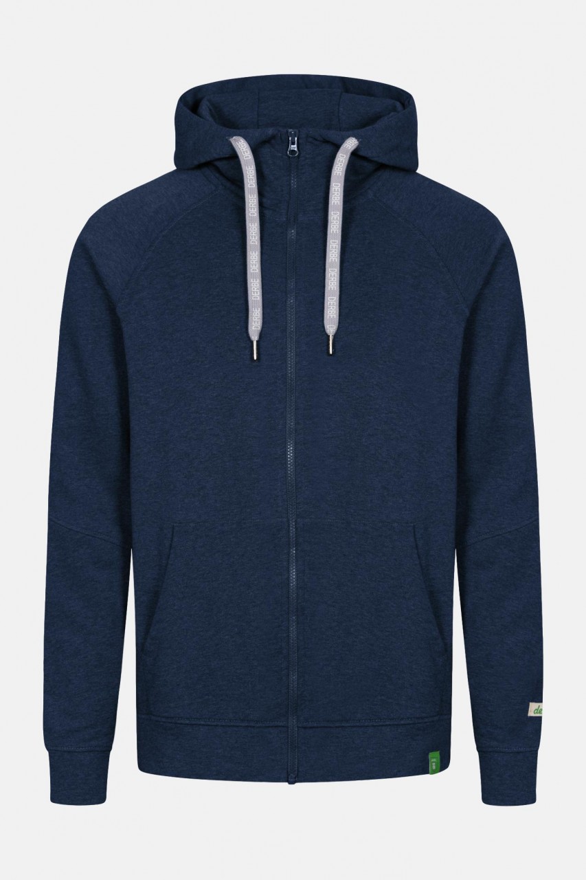 Derbe Lupus Gots Organic Herren Sweatjacke Dunkelblau