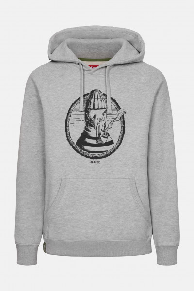 Derbe Matrosenmöwe Herren Hoodie Grey Melange Grau Kapuzenpullover Nachhaltig