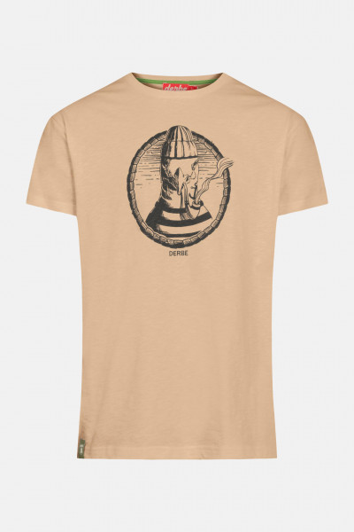 Derbe Matrosenmöwe Herren T-Shirt Caramel Ocker Hellbraun Derbe Matrosenmöwe Herren T-Shirt Caramel Ocker Hellbraun