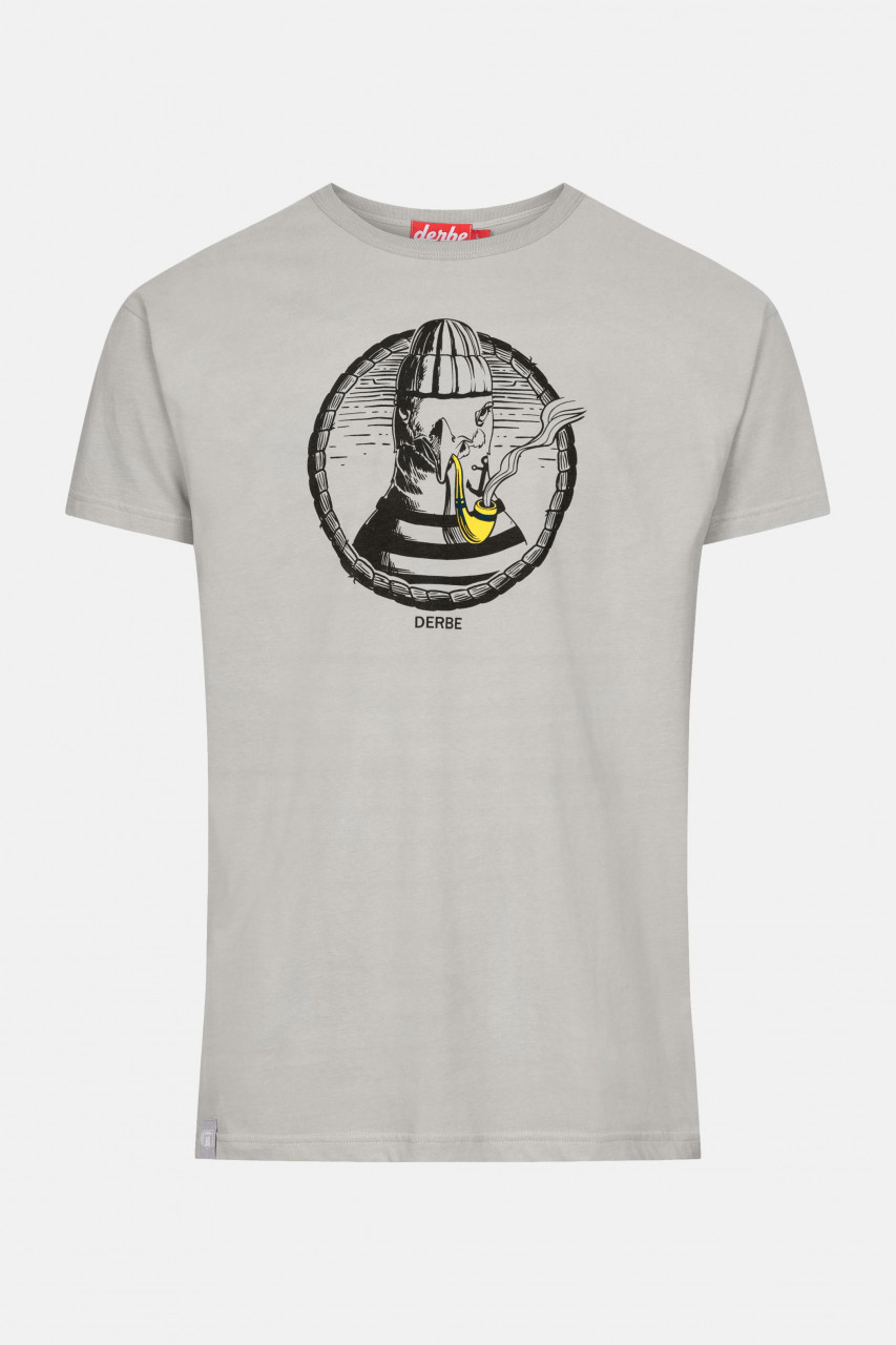 Derbe Matrosenmöwe Herren T-Shirt Paloma Grau Nachhaltig