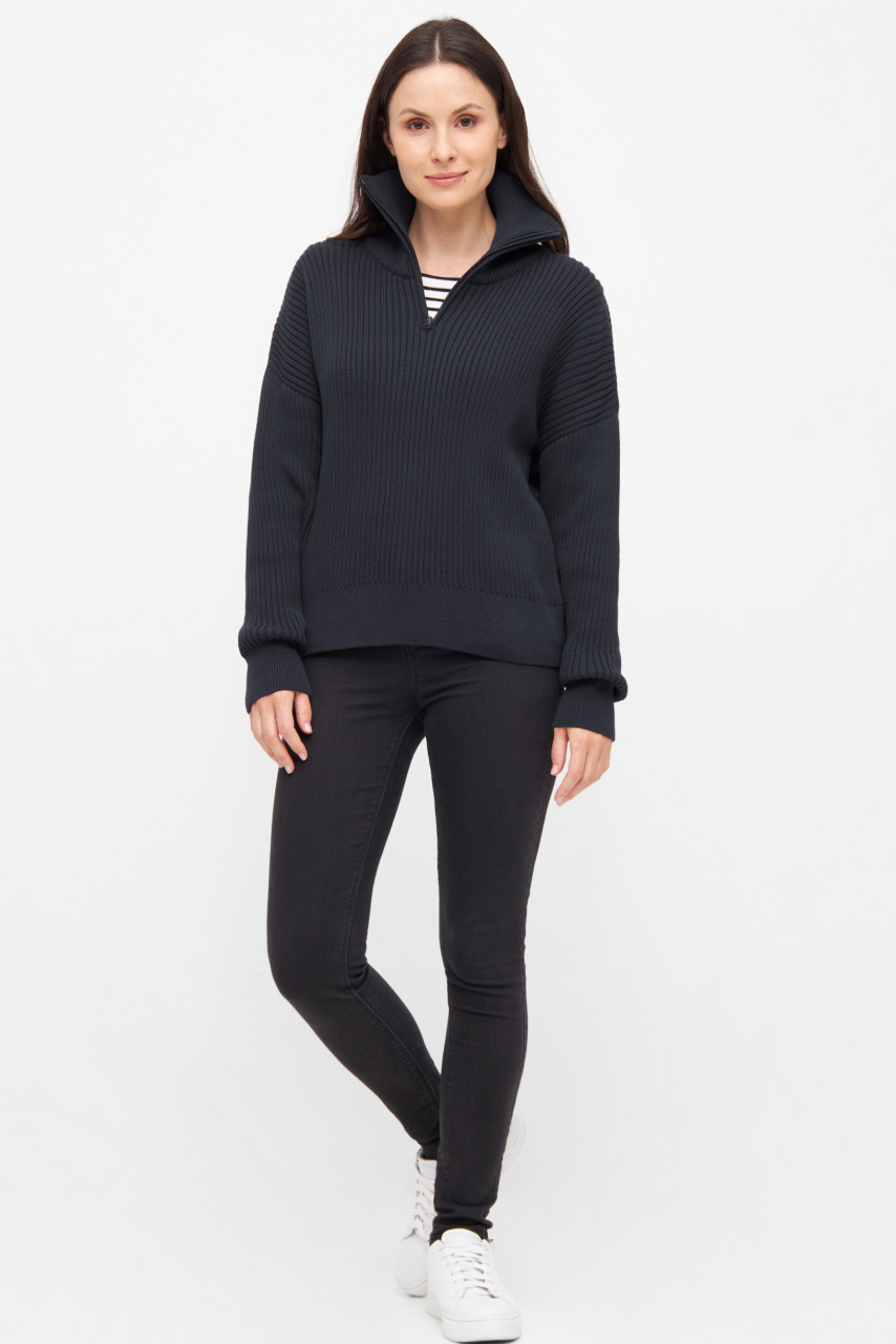 Derbe Troyer Matrosenplünn Damen Dunkelblau GOTS Organic