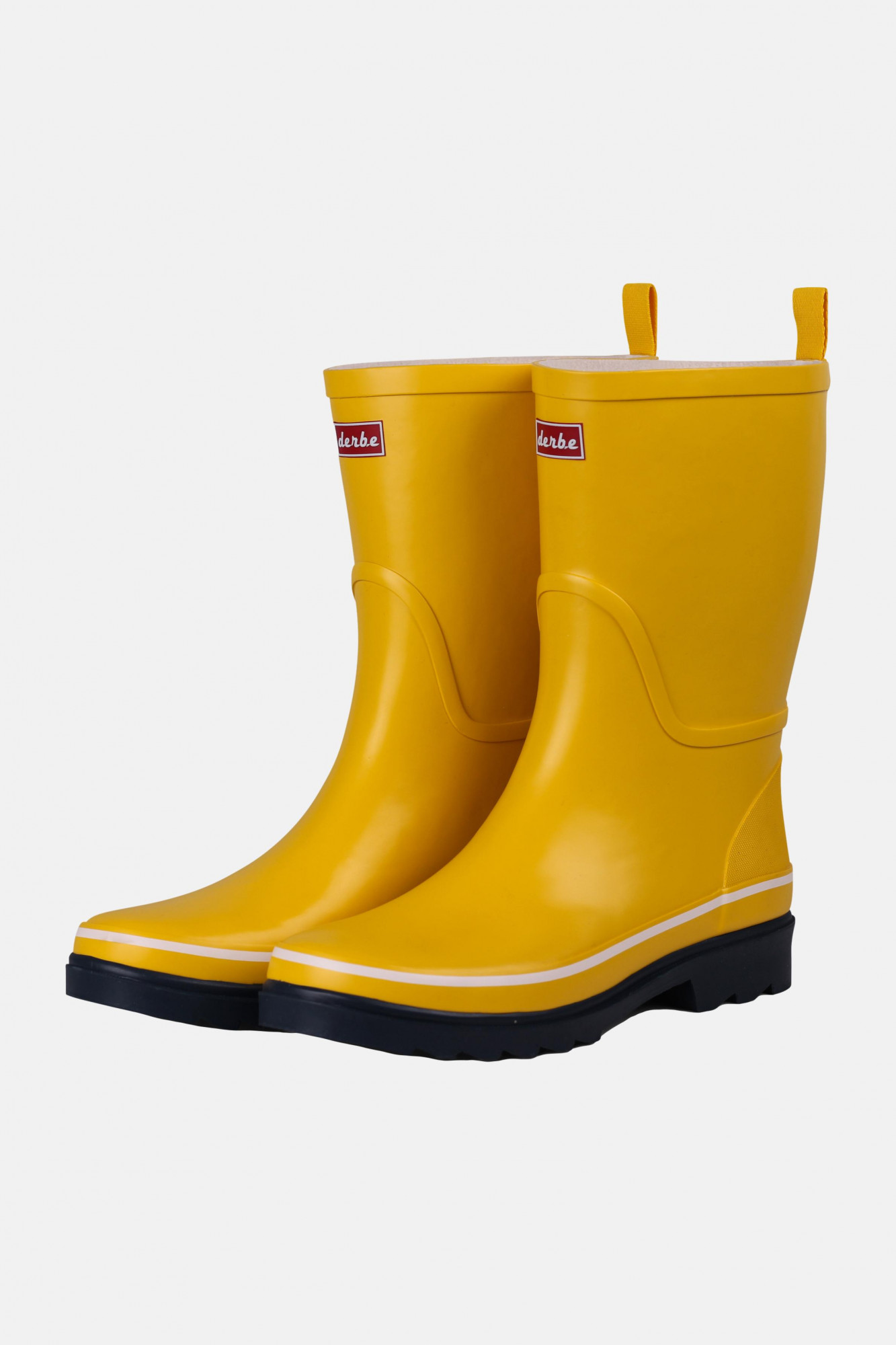 Derbe Middlehooch Freesia Gummistiefel Damen Gelb Blau