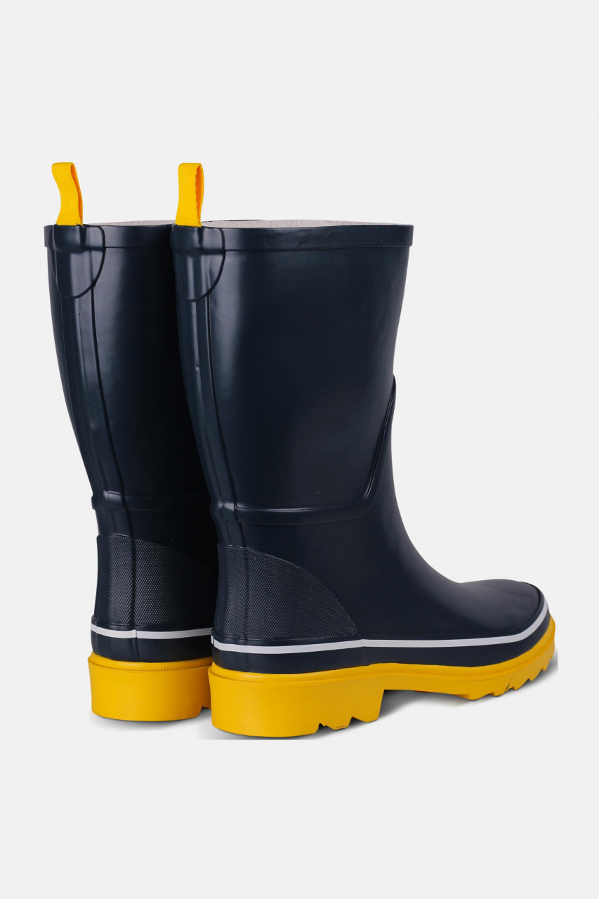 Derbe Middlehooch Gummistiefel Damen Marine Blau Gelb Nachhaltig