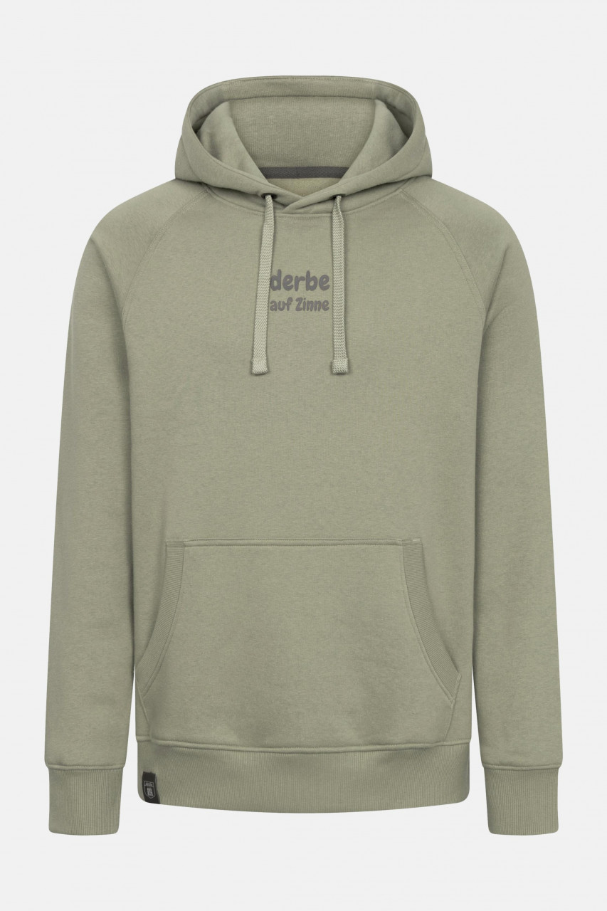 Derbe Hoodie Möwe auf Zinne Herren Oliv Grün Kapuzenpullover GOTS