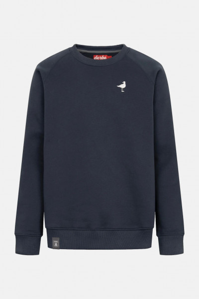 Derbe Sweatshirt Möwe Dunkelblau Crewneck GOTS