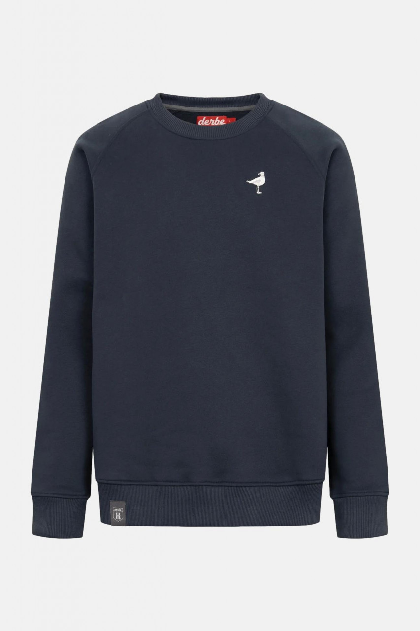 Derbe Sweatshirt Möwe Dunkelblau Crewneck GOTS