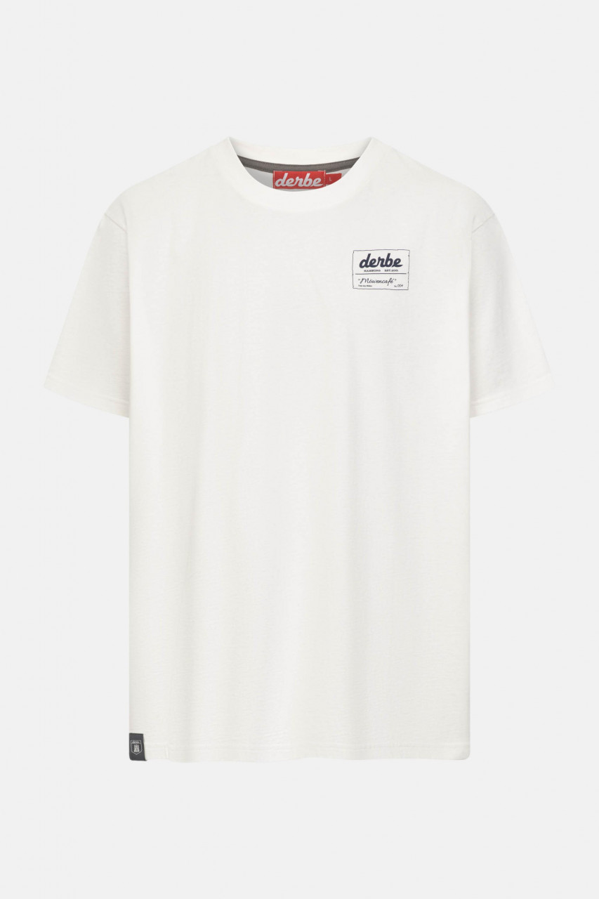 Derbe T-Shirt Möwencafé Weiß GOTS Organic