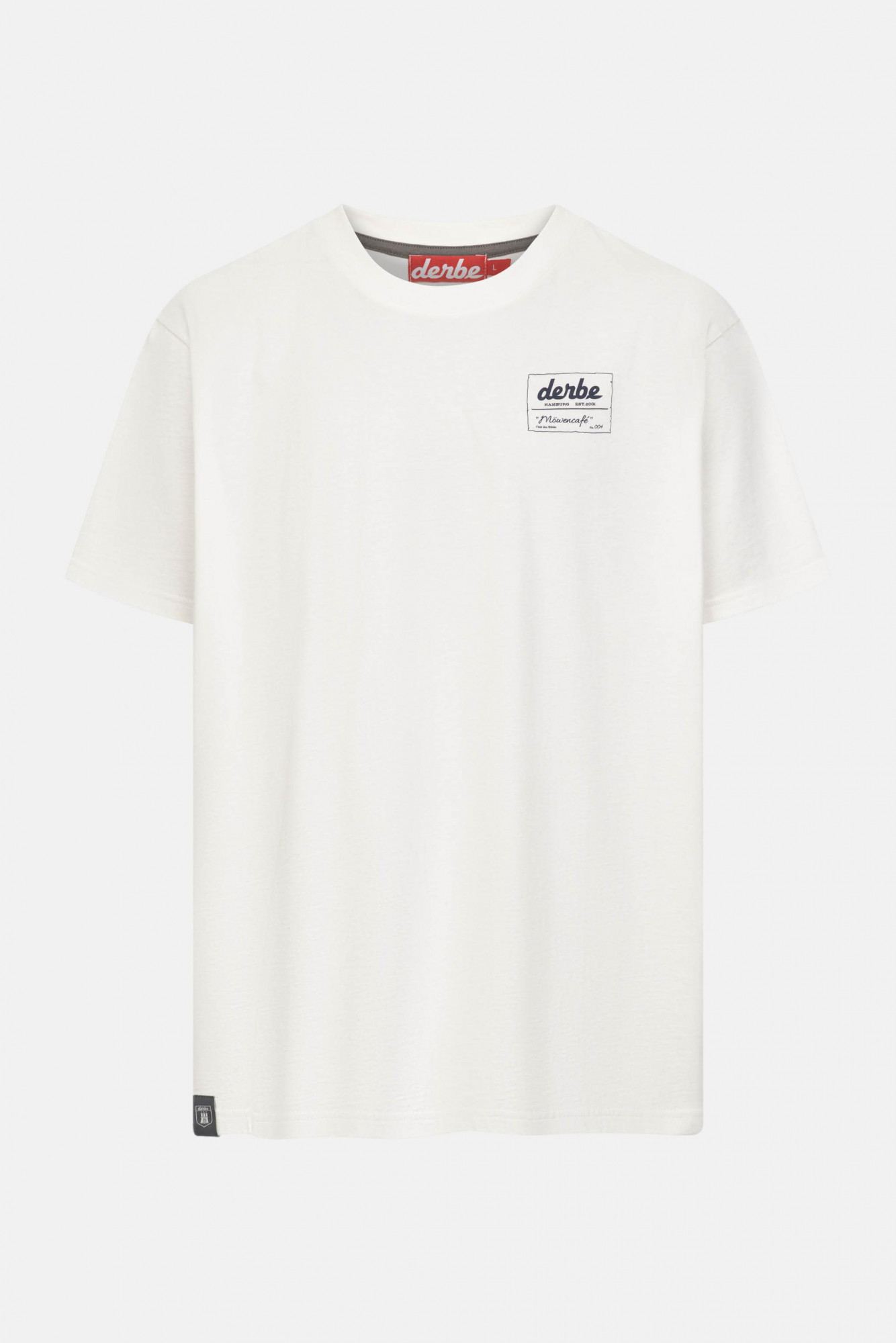 Derbe T-Shirt Möwencafé Weiß GOTS Organic
