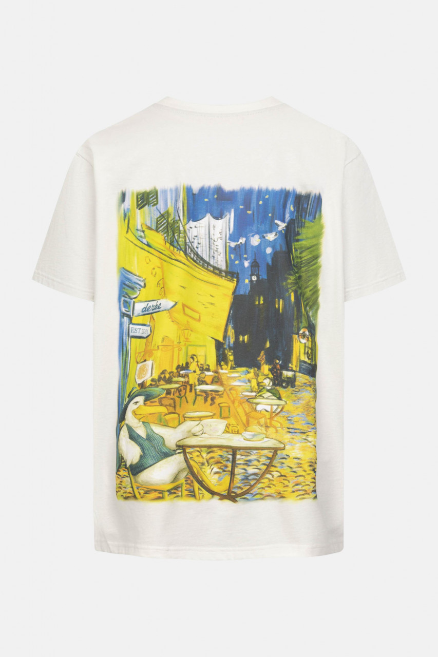Derbe T-Shirt Möwencafé Weiß GOTS Organic