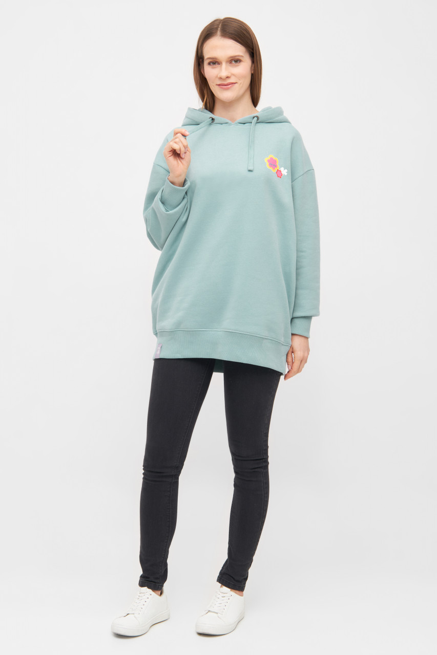 Derbe Hoodie Mogleev Damen Hellblau Türkis