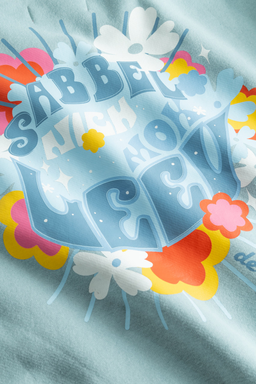 Derbe Hoodie Mogleev Damen Hellblau Türkis