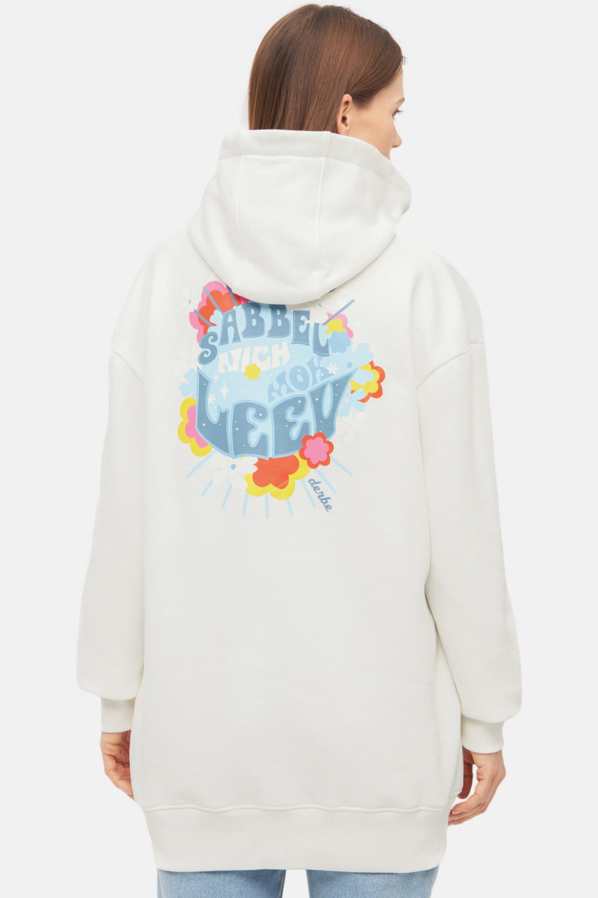 Derbe Hoodie Mogleev Damen Weiß GOTS