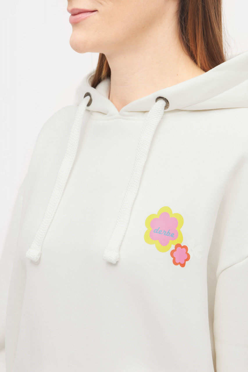 Derbe Hoodie Mogleev Damen Weiß GOTS