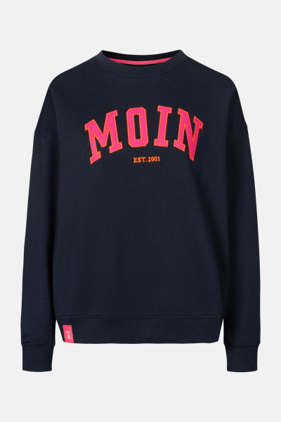 Derbe Moin Crewneck Oversize Damen Pullover Navy Dunkelblau Derbe Moin Crewneck Oversize Damen Pullover Navy Dunkelblau