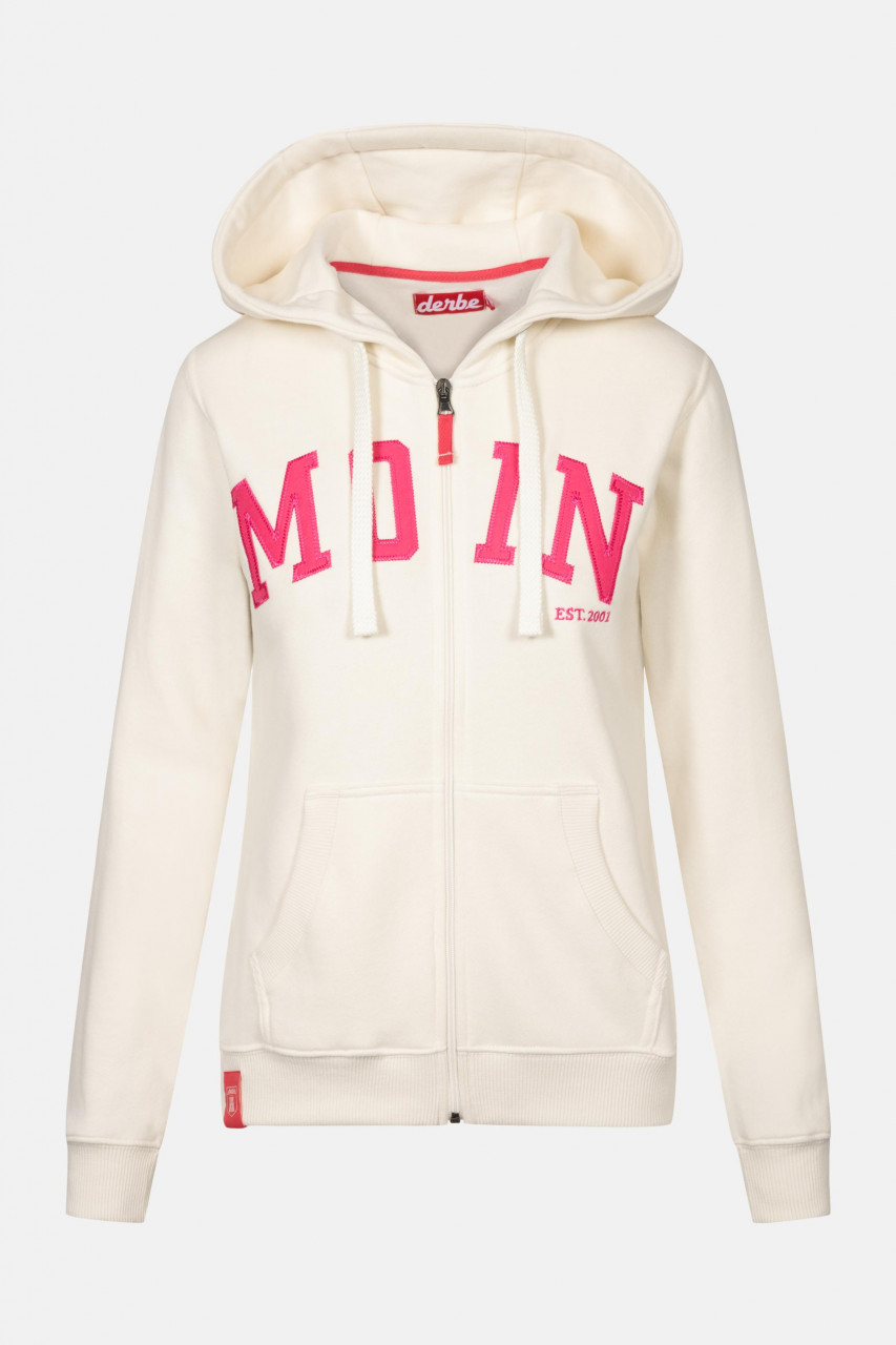 Derbe Moin Damen Sweatjacke Offwhite Beige