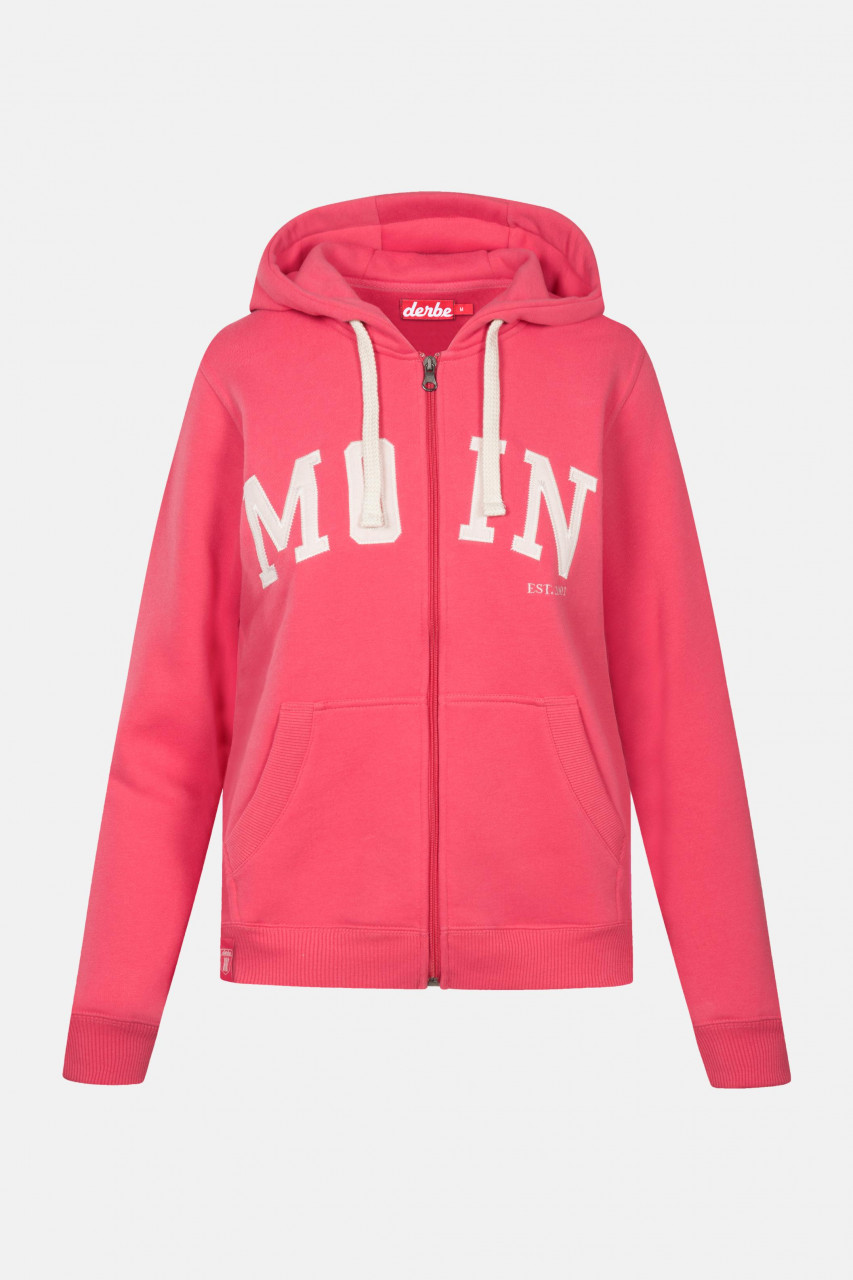 Derbe Moin Damen Sweatjacke Paradise Pink