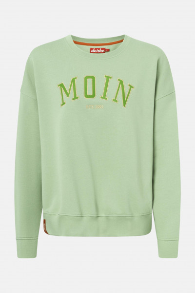 Derbe Moin Damen Sweatshirt Hell Grün Desert Sage