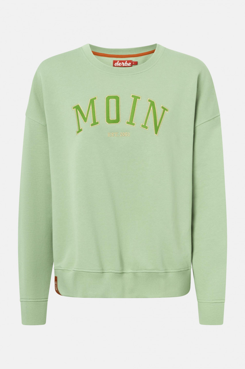 Derbe Moin Damen Sweatshirt Hell Grün Desert Sage