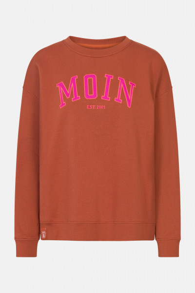 Derbe Moin Damen Sweatshirt Orange Braun Cinnamon