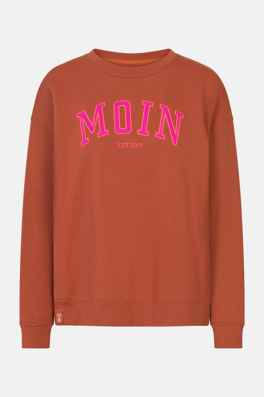 Moin Damen Sweatshirt Orange Braun Cinnamon |