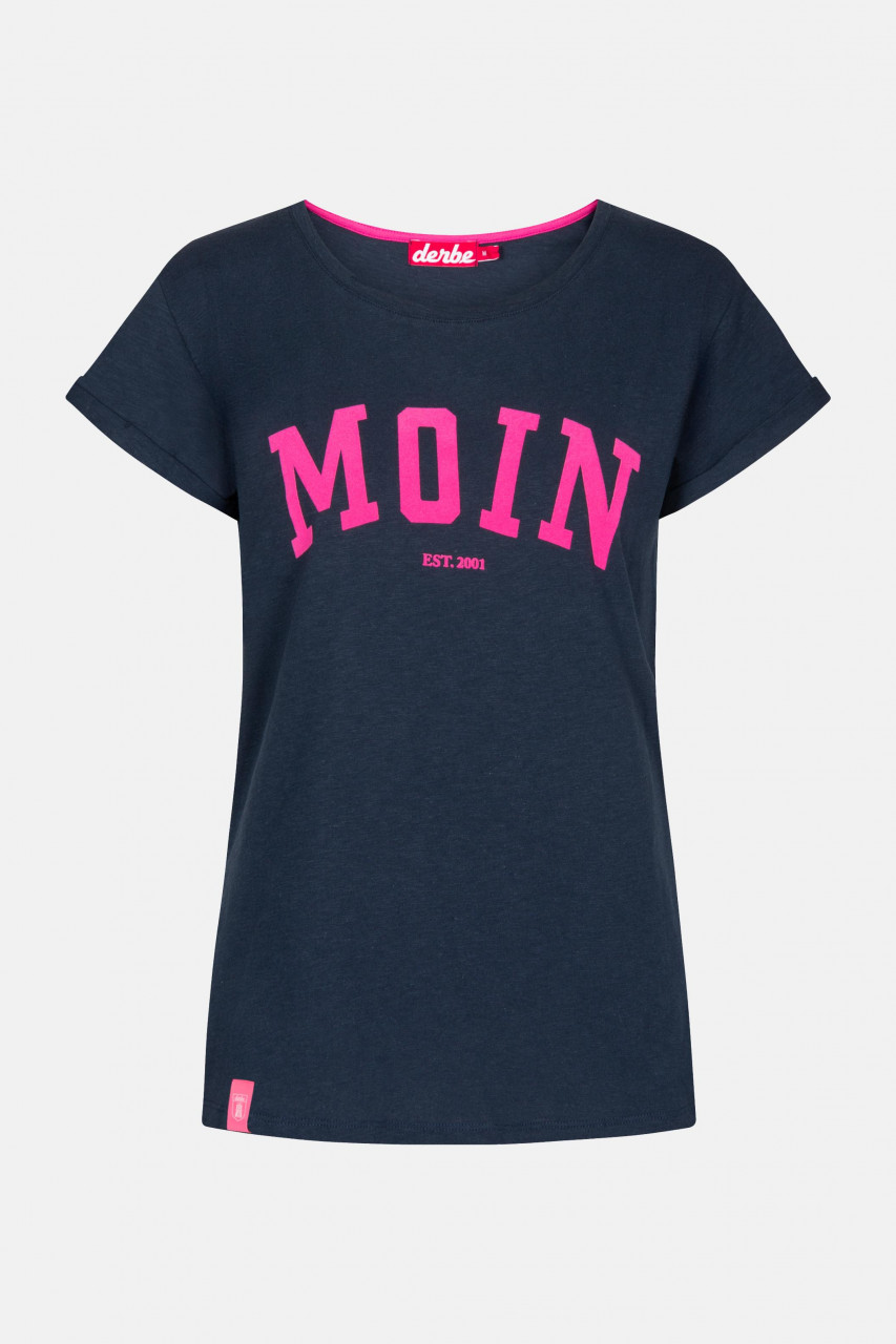 Derbe Moin Damen T-Shirt Navy Dunkelblau