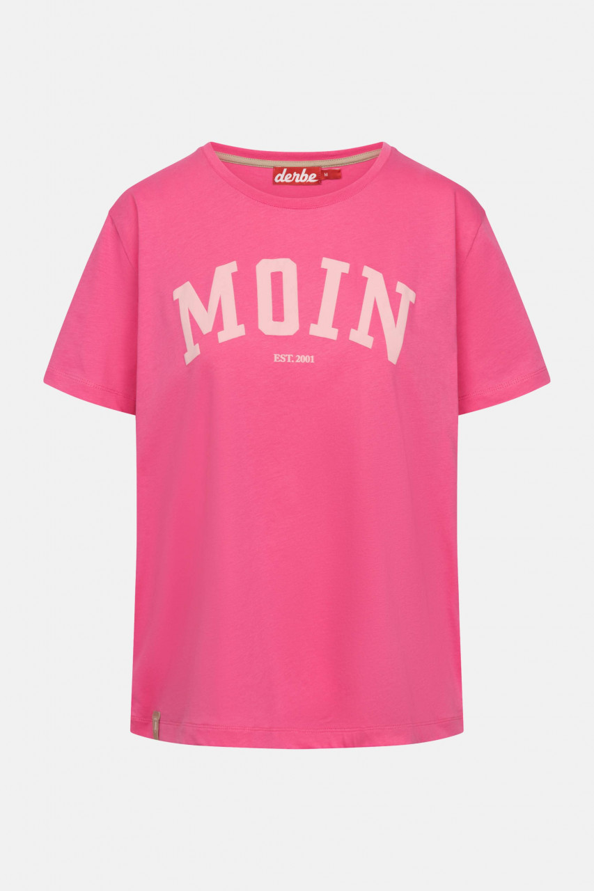 Derbe T-Shirt Moin Damen Pink GOTS Organic