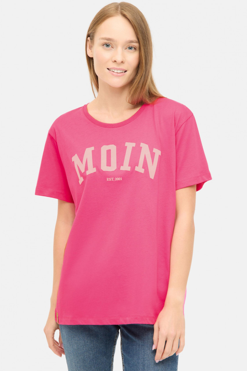 Derbe T-Shirt Moin Damen Pink GOTS Organic