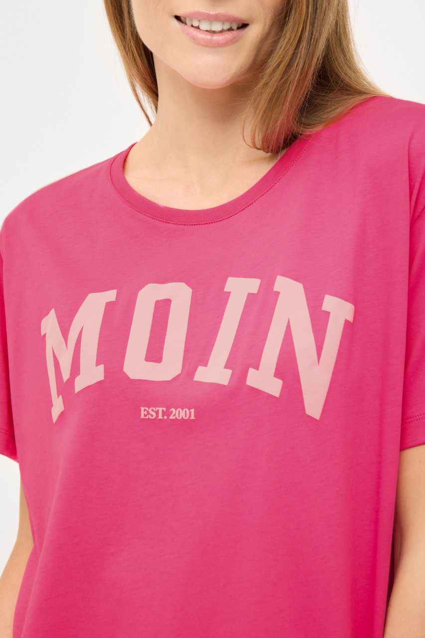 Derbe T-Shirt Moin Damen Pink GOTS Organic