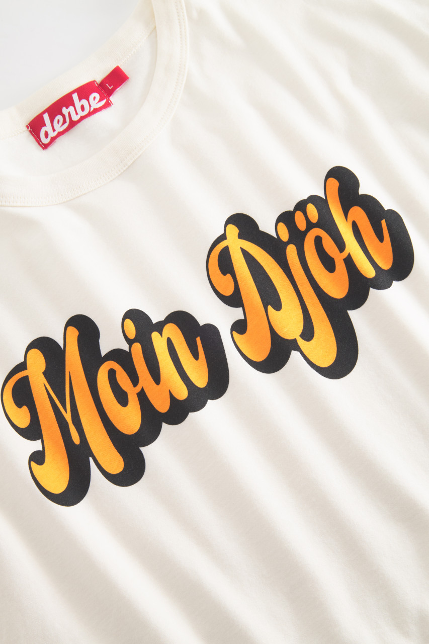 Derbe T-Shirt Moin Djöh Herren Weiß