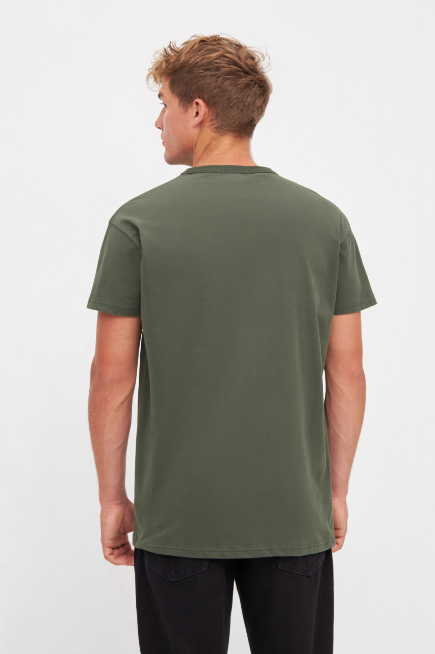 Derbe T-Shirt Moin Djöh Herren Oliv Grün