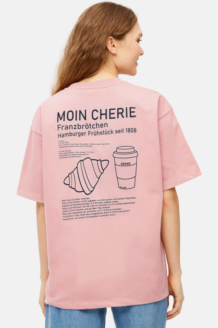 Derbe T-Shirt Moin Franz Damen Rosa GOTS Organic