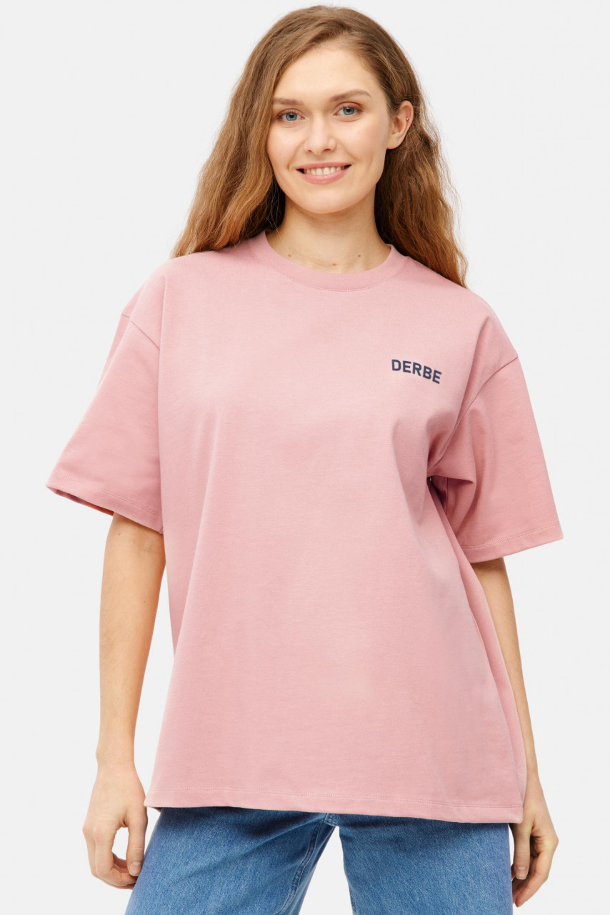Derbe T-Shirt Moin Franz Damen Rosa GOTS Organic