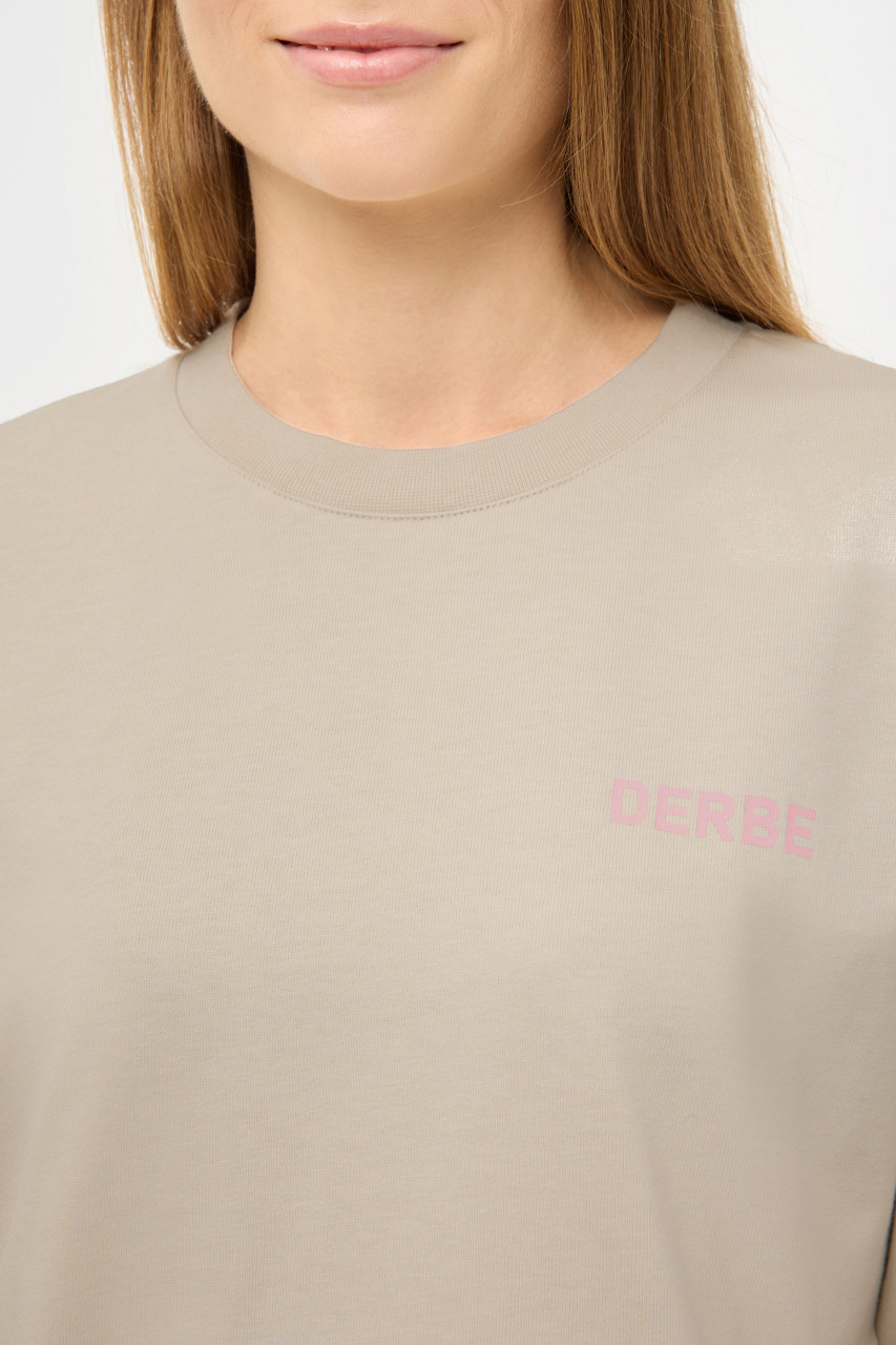 Derbe T-Shirt Moin Franz Damen Beige GOTS Organic