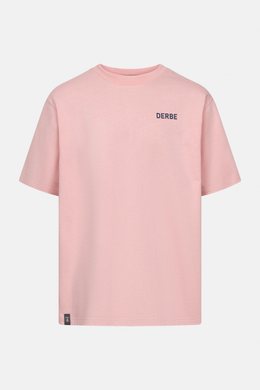 Derbe T-Shirt Moin Franz Herren Rosa GOTS Organic