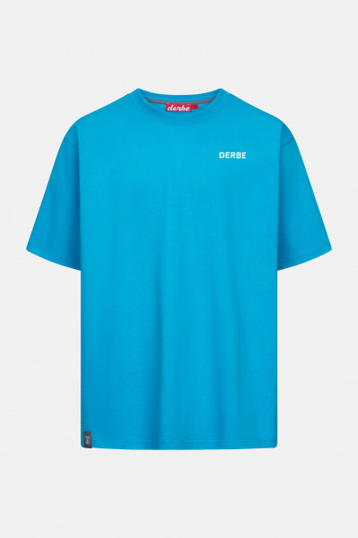 Derbe T-Shirt Moin Franz Herren Türkis Oversize GOTS Organic
