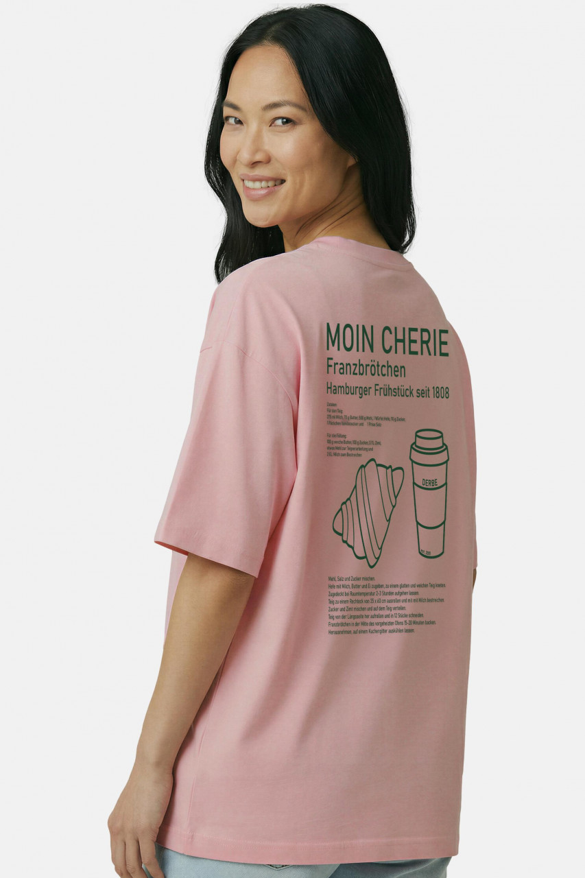 Derbe T-Shirt Moin Franz Rosa GOTS Organic
