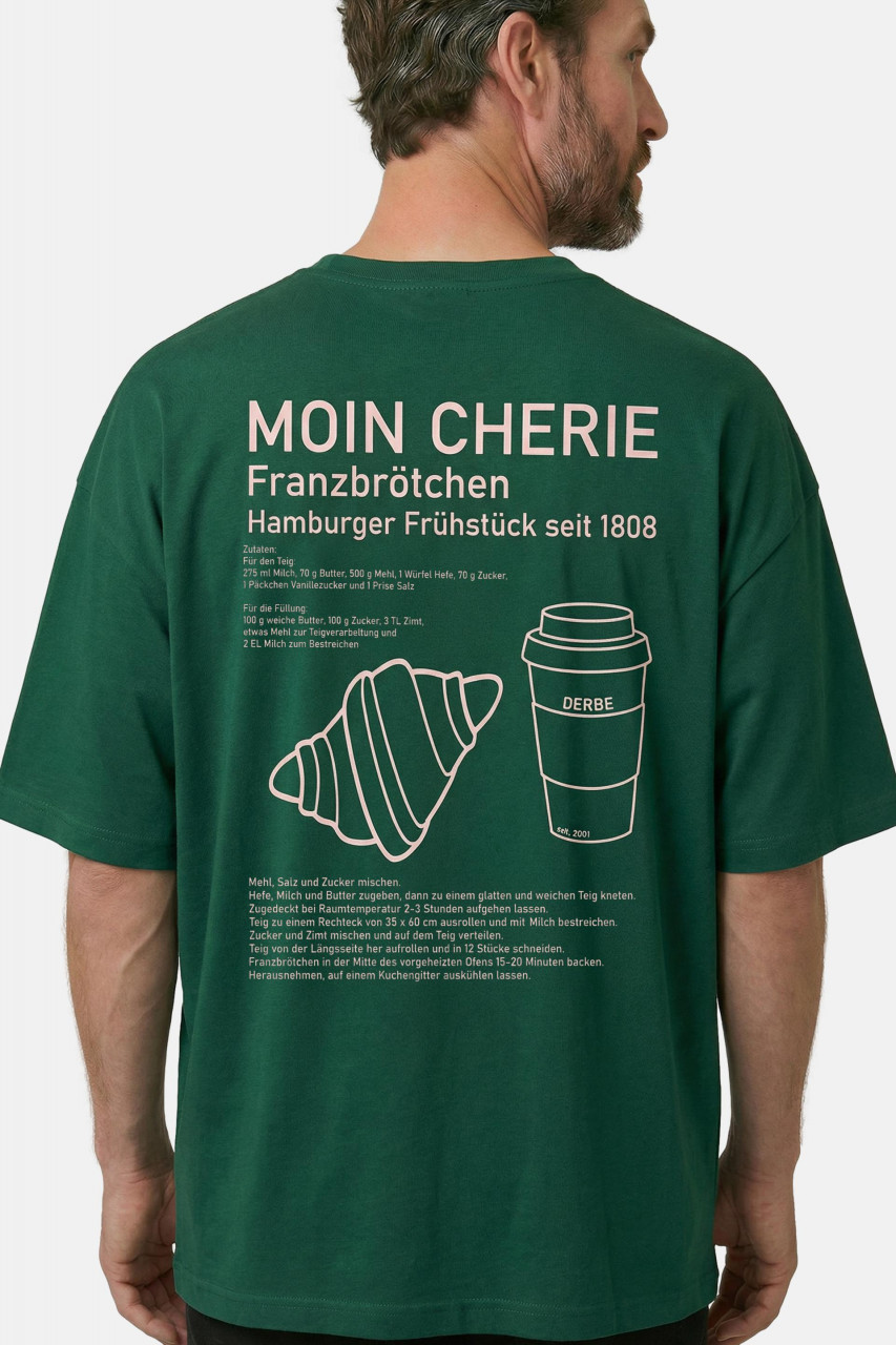 Derbe T-Shirt Moin Franz Grün GOTS Organic