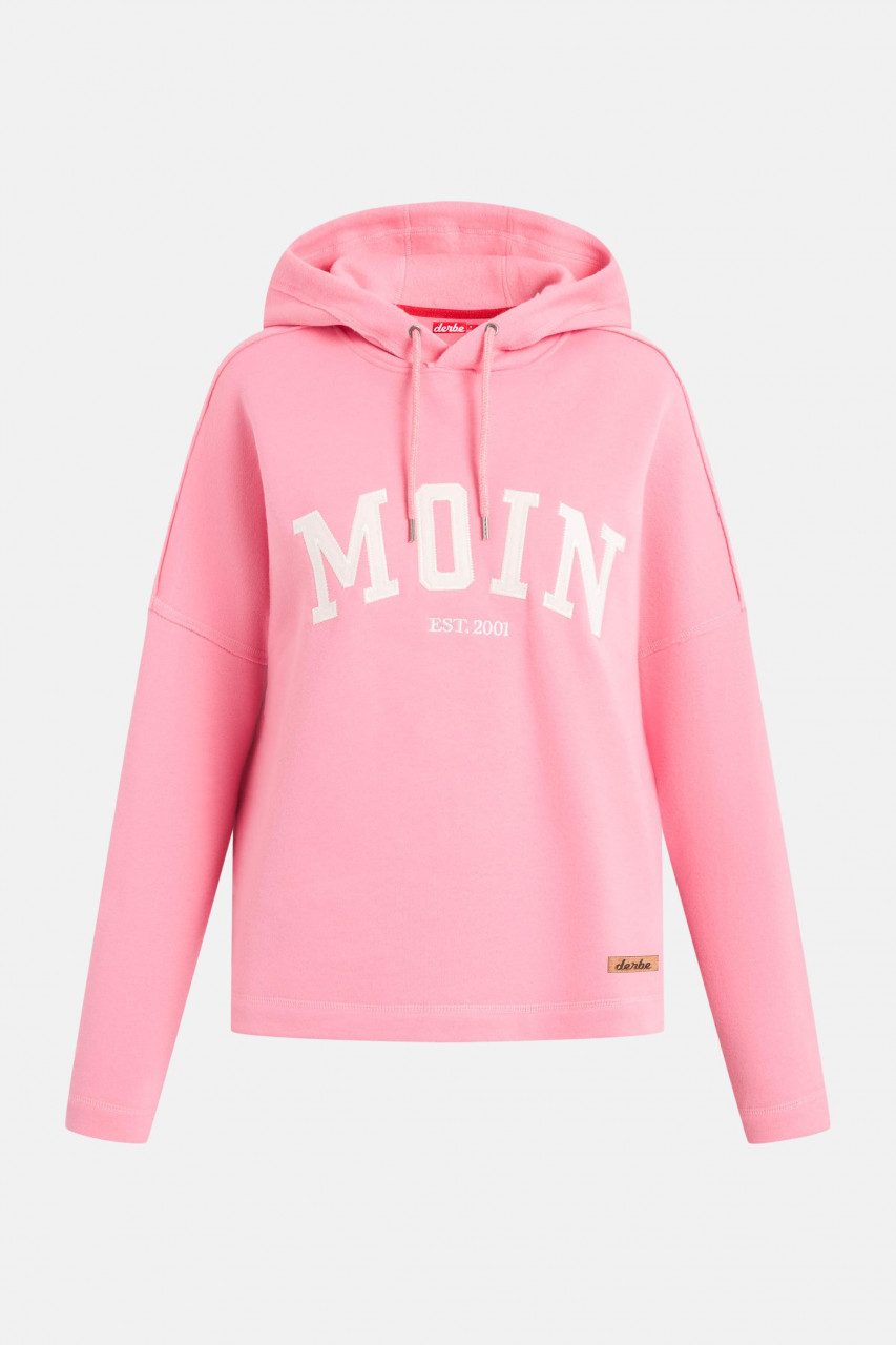 Derbe Moin Damen Hoody Kapuzenpullover Bubblegum Pink