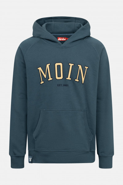 Derbe Moin Herren Hoodie Blau Orion Blue Derbe Moin Herren Hoodie Blau Orion Blue